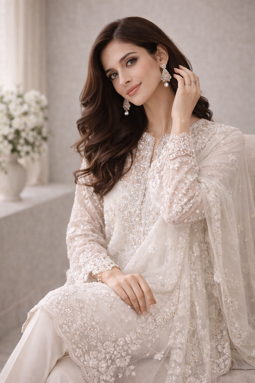 Pearl White Statement Pret