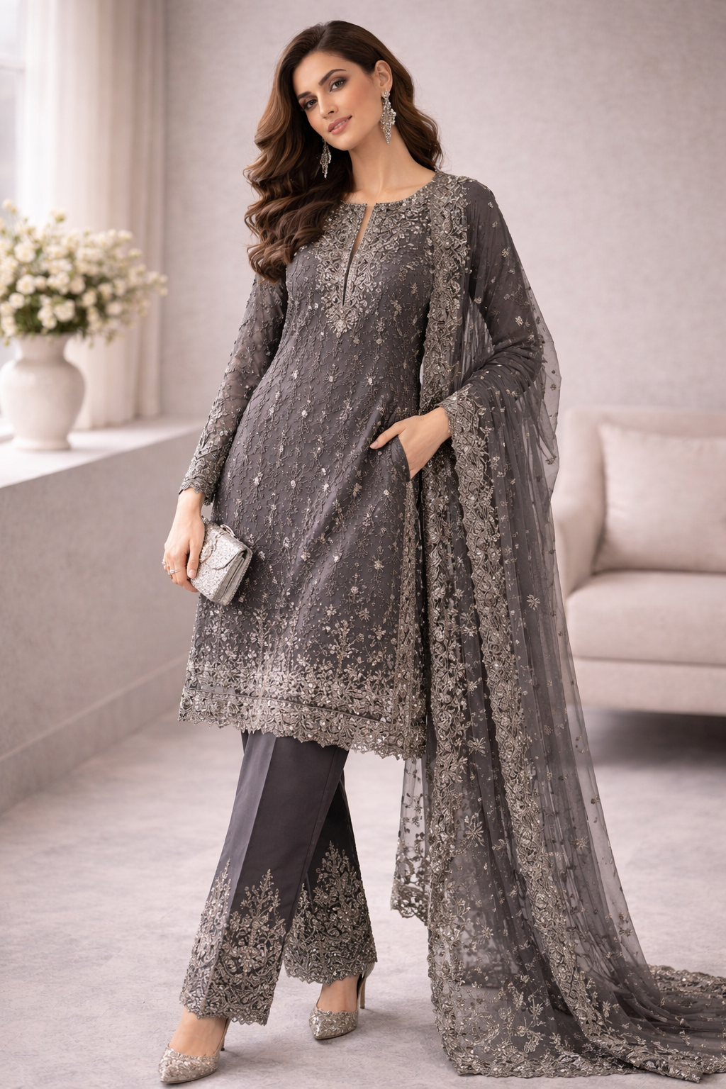 Charcoal Tailored Co-Ord